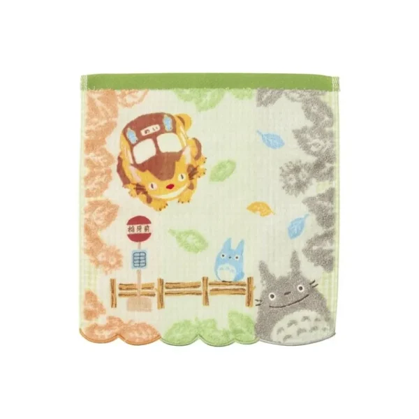 Shop MINI-SERVIETTE CHATBUS ARRÊT DE BUS - MON VOISIN TOTORO Linge De Maison