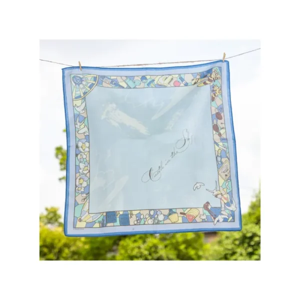Shop Mouchoir Chemin du vent bleu - Le Château dans le ciel Textile