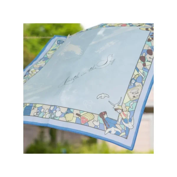 Shop Mouchoir Chemin du vent bleu - Le Château dans le ciel Textile