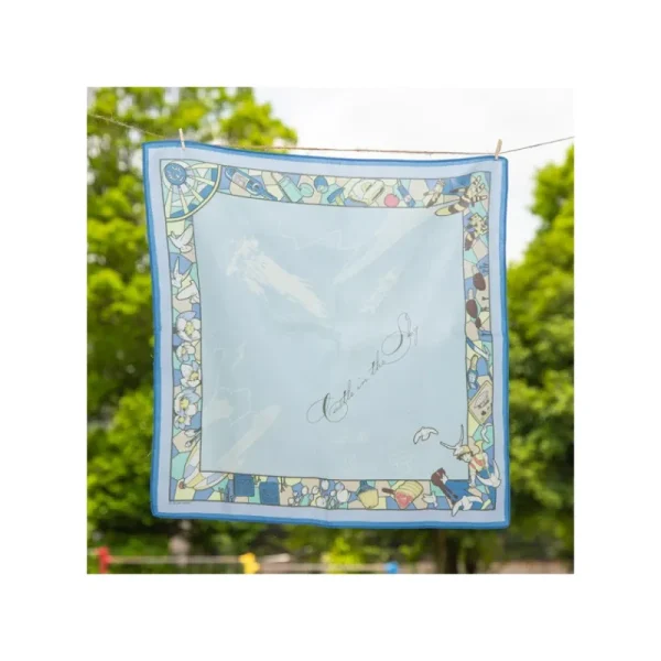 Shop Mouchoir Chemin du vent bleu - Le Château dans le ciel Textile