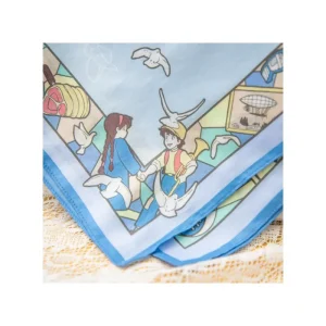 Shop Mouchoir Chemin du vent bleu - Le Château dans le ciel Textile