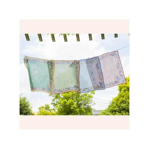 Shop Mouchoir Chemin du vent bleu - Le Château dans le ciel Textile