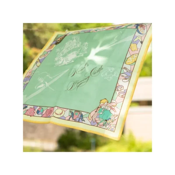 Outlet Mouchoir Chemin du vent vert foncé - Le Château ambulant Textile