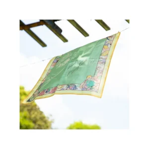 Outlet Mouchoir Chemin du vent vert foncé - Le Château ambulant Textile