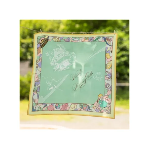Outlet Mouchoir Chemin du vent vert foncé - Le Château ambulant Textile