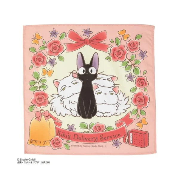 Cheap Mouchoir Famille des chats 43 x 43 cm - Kiki la petite sorcière Textile