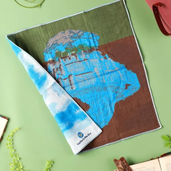 Shop Mouchoir Imabari Laputa 40x40 cm - Le Château dans le ciel Textile