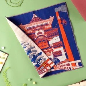 Store Mouchoir Imabari Palais d’Arubaya 40x40 cm - Le Voyage de Chihiro Textile
