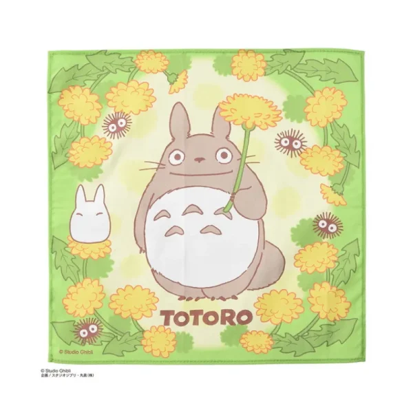 Store Mouchoir Silhouette Totoro Pissentlit 43 x 43 cm - Mon VoisinTotoro Textile
