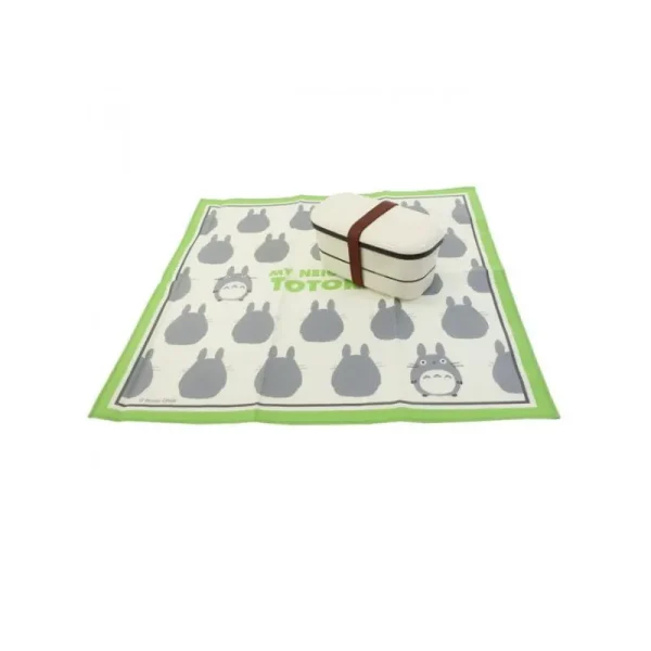 Shop Mouchoir Silhouette Totoro Gris 43 x 43 cm - Mon VoisinTotoro Textile