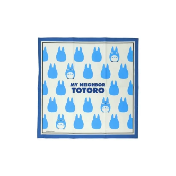 Best Sale Mouchoir Silhouette Totoro Bleu 43 x 43 cm - Mon Voisin Totoro Textile