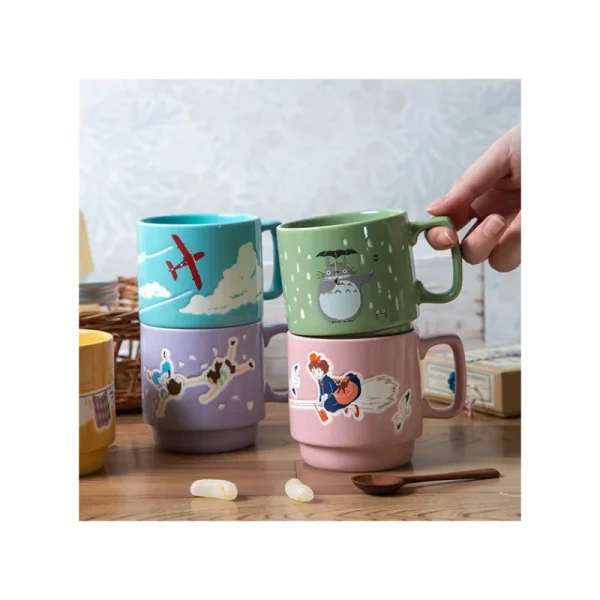 Shop Mug couleur gauffré Kiki vole - Kiki la petite sorcière Cuisine Et Table