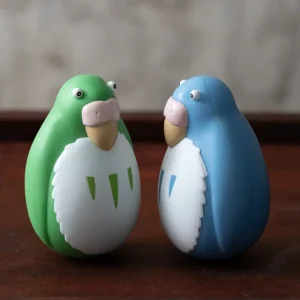 Shop Pack 2 Figurines Roly-poly Perruches Bleu & Vert - Le Garçon et le Héron Jouets