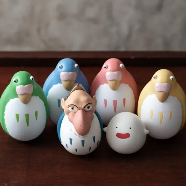 Shop Pack 2 Figurines Roly-poly Perruches Bleu & Vert - Le Garçon et le Héron Jouets