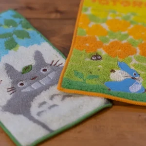 Best Sale Pack 2 Mini-Serviettes Totoro Gris et Bleu 20 x 10 cm - Mon Voisin To Linge De Maison