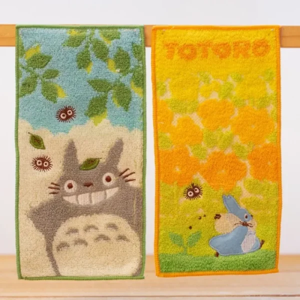 Best Sale Pack 2 Mini-Serviettes Totoro Gris et Bleu 20 x 10 cm - Mon Voisin To Linge De Maison