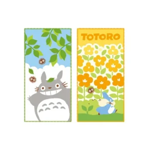 Best Sale Pack 2 Mini-Serviettes Totoro Gris et Bleu 20 x 10 cm - Mon Voisin To Linge De Maison