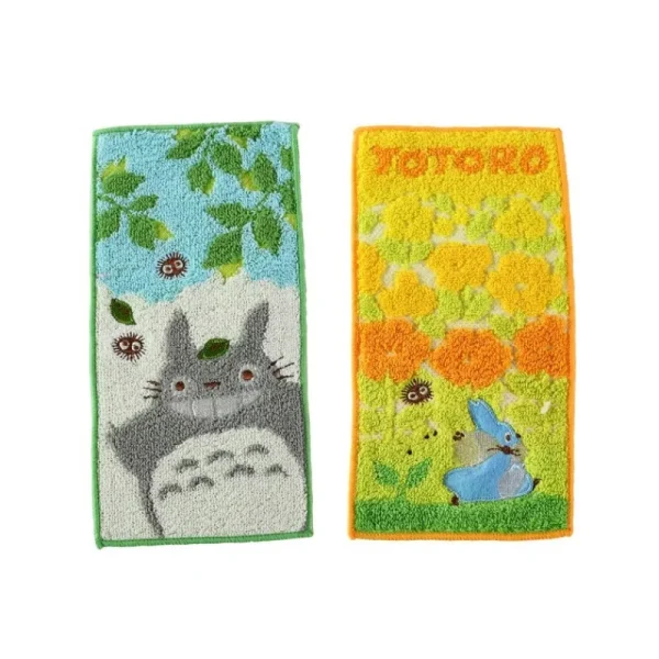 Best Sale Pack 2 Mini-Serviettes Totoro Gris et Bleu 20 x 10 cm - Mon Voisin To Linge De Maison