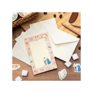 Best Sale Papier à lettres Break Time Fleurs - Le Château ambulant Cartes Postales Et Papier À Lettres