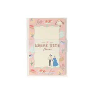 Best Sale Papier à lettres Break Time Fleurs - Le Château ambulant Cartes Postales Et Papier À Lettres