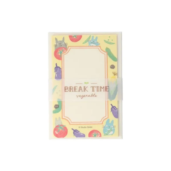 Flash Sale Papier à lettres Break Time Légumes - Mon Voisin Totoro Cartes Postales Et Papier À Lettres
