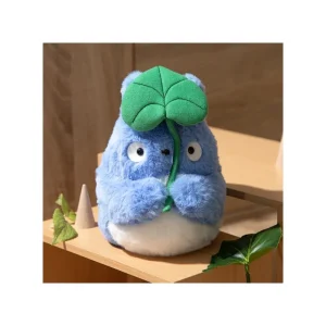 Best Peluche Nakayoshi Totoro Bleu avec feuille - Mon Voisin Totoro Peluches Nakayoshi