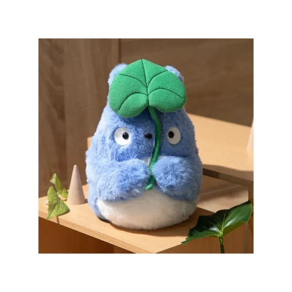 Best Peluche Nakayoshi Totoro Bleu avec feuille - Mon Voisin Totoro Peluches Nakayoshi