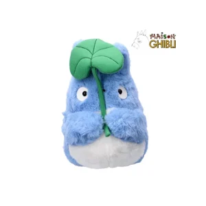 Best Peluche Nakayoshi Totoro Bleu avec feuille - Mon Voisin Totoro Peluches Nakayoshi