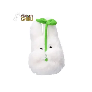 Shop Peluche Nakayoshi Totoro Blanc avec feuille - Mon Voisin Totoro Peluches Nakayoshi