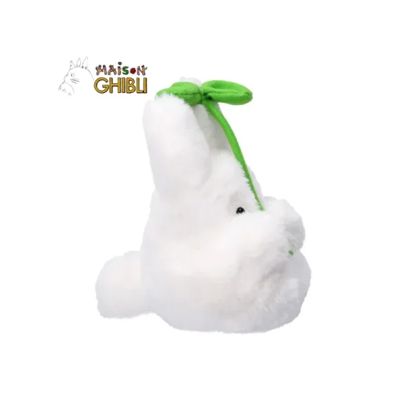 Shop Peluche Nakayoshi Totoro Blanc avec feuille - Mon Voisin Totoro Peluches Nakayoshi