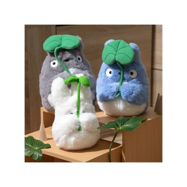 Discount Peluche Nakayoshi Totoro Gris avec feuille - Mon Voisin Totoro Peluches Nakayoshi