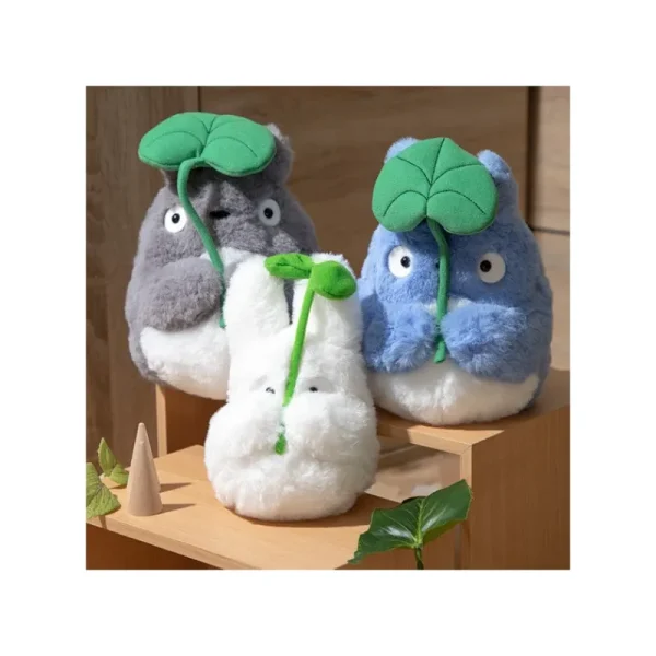 Discount Peluche Nakayoshi Totoro Gris avec feuille - Mon Voisin Totoro Peluches Nakayoshi