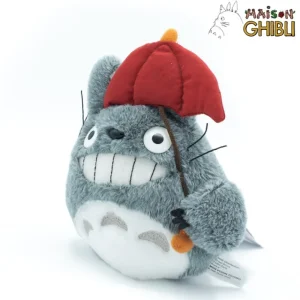 Sale Peluche Totoro Avec Parapluie Rouge - Mon Voisin Totoro Peluches Classiques