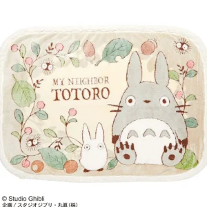 Outlet Plaid Feuilles et noisettes 70x100 cm - Mon Voisin Totoro Linge De Maison