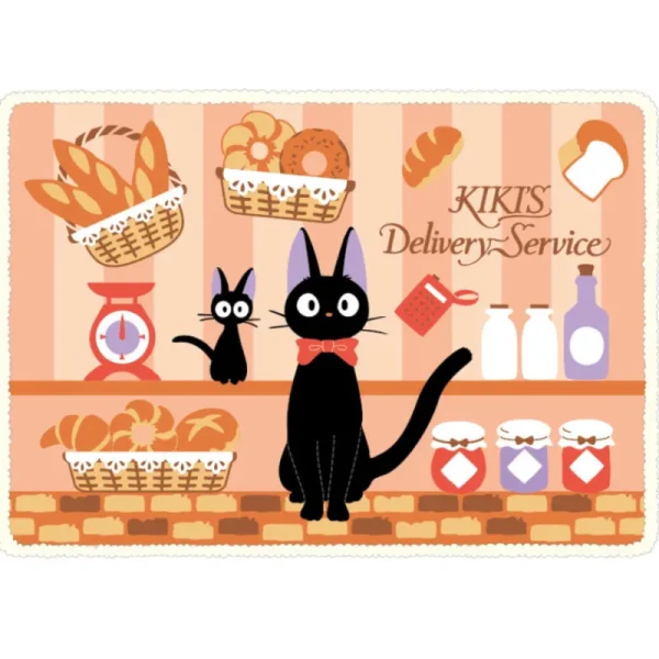 Cheap Plaid fluffy Boulangerie de Jiji 70x100 cm - Kiki la petite sorcière Linge De Maison
