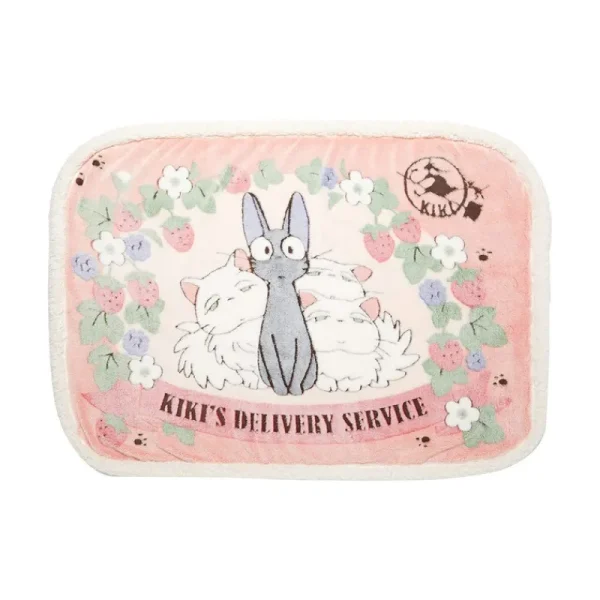 Best Sale Plaid Jiji & Lily Fraises 70x100 cm - Kiki la petite sorcière Linge De Maison