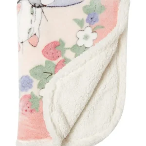 Best Sale Plaid Jiji & Lily Fraises 70x100 cm - Kiki la petite sorcière Linge De Maison
