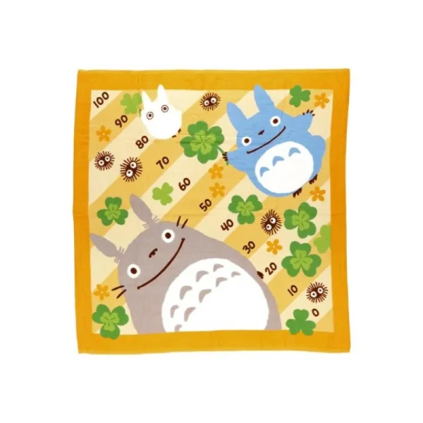 Shop Plaid Totoro Trèfles 90x90 cm - Mon Voisin Totoro Linge De Maison