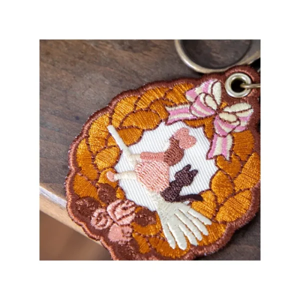 Store Porte-Clés broderie Couronne de pain - Kiki la petite sorcière Porte-Clés