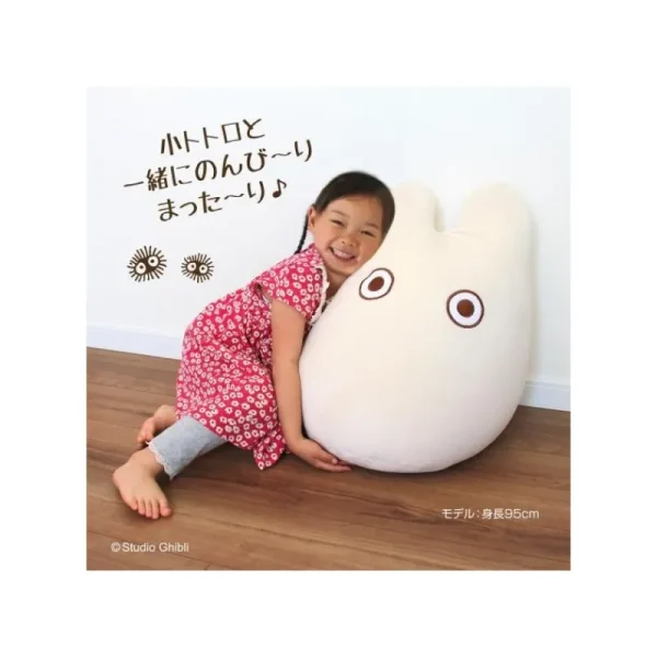 Discount Pouf enfant Totoro Blanc - Mon Voisin Totoro Mobilier