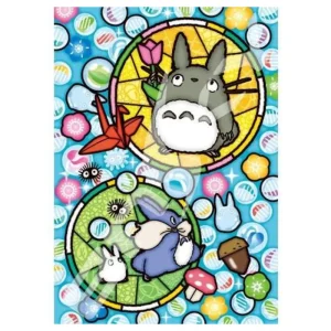 Fashion Puzzle Vitrail 208P Bonheur de Totoro - Mon Voisin Totoro Puzzle