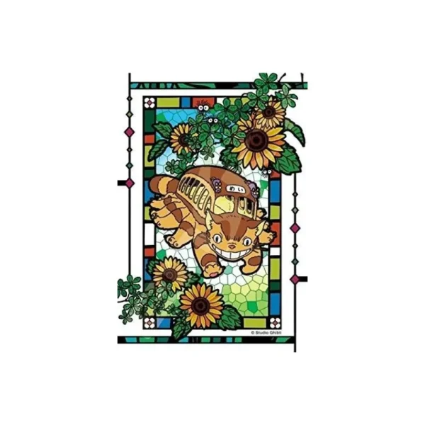 Fashion Puzzle Vitrail 126P Chatbus et tournesols - Mon Voisin Totoro Puzzle