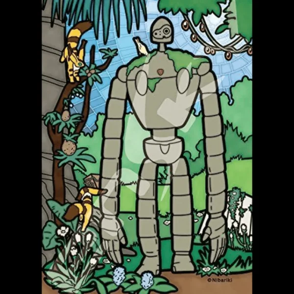 Outlet Puzzle Vitrail 126P Robot jardinier - Le Château dans le ciel Puzzle