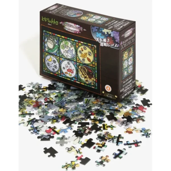 Outlet Puzzle Vitrail 208P Totoro et ses amis - Mon Voisin Totoro Puzzle