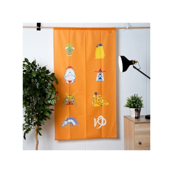 Shop Rideaux Japonais Kichijo Jaune - Le Voyage de Chihiro Décoration Murale