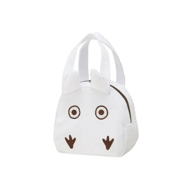 Shop Sac à Lunch Totoro Blanc Tissu - Mon Voisin Totoro Cuisine Et Table