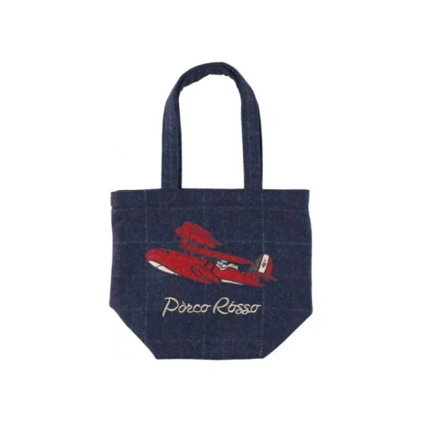 Cheap Sac en Laine Brodé Hydravion - Porco Rosso Sacs