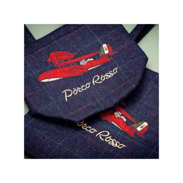 Cheap Sac en Laine Brodé Hydravion - Porco Rosso Sacs