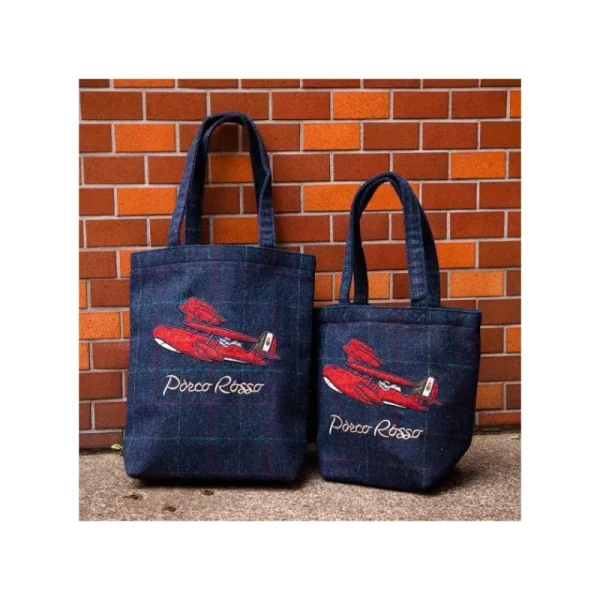 Cheap Sac en Laine Brodé Hydravion - Porco Rosso Sacs