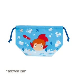 Discount Sacoche à cordon Ponyo dans la mer 17x26 - Ponyo sur la falaise Sacs